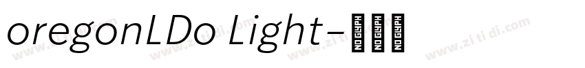 oregonLDo Light字体转换 oregonLDo Light字体转换